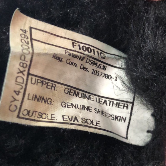 UGG Kids Bailey Bow Black Boots (S/N 3280T)/ Size: 10 Toddler - Picture 9 of 11